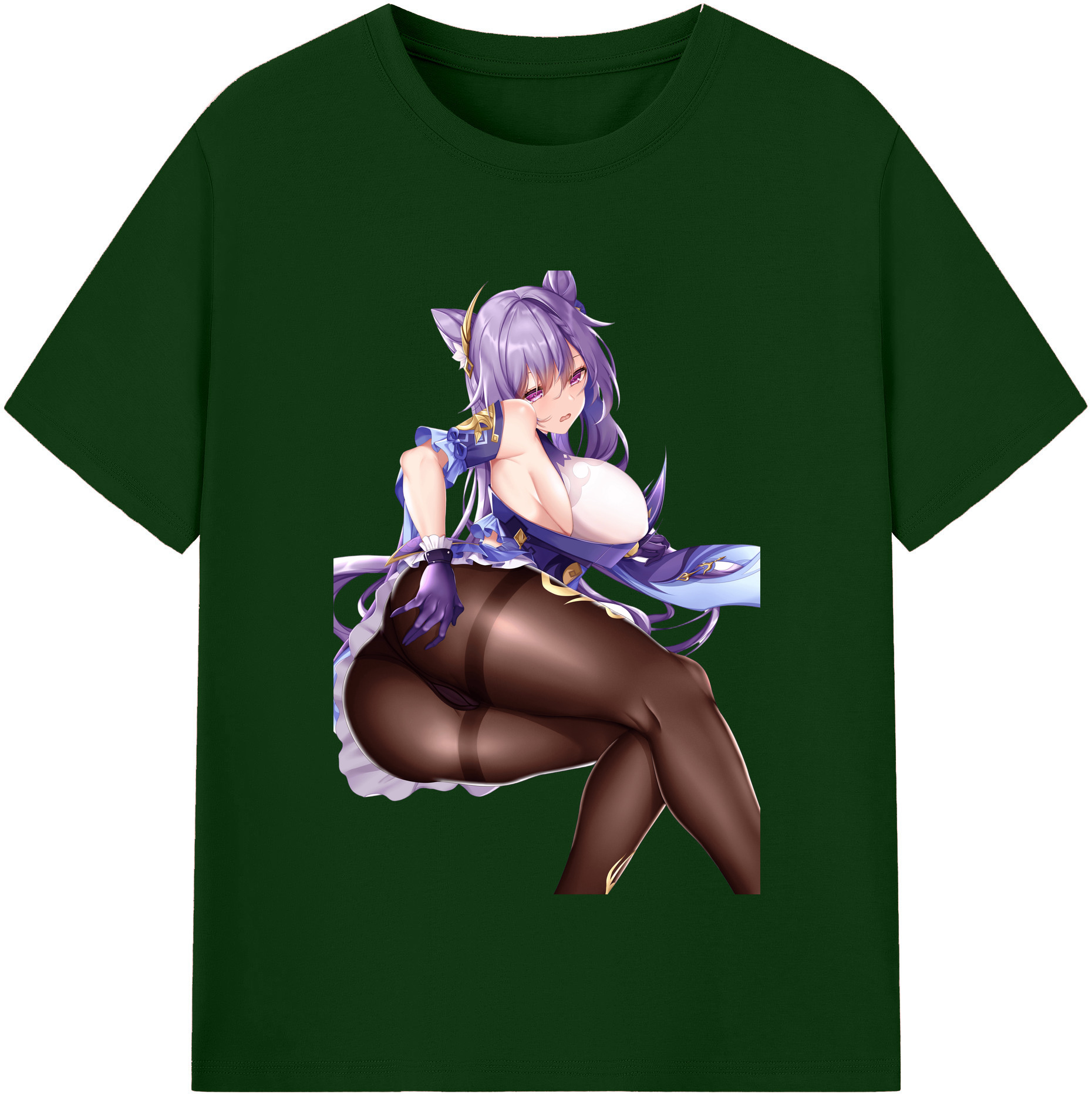 げんし神 刻晴 こくせい genshin Kokusei 綿100％半袖Tシャツ（フロントプリント）